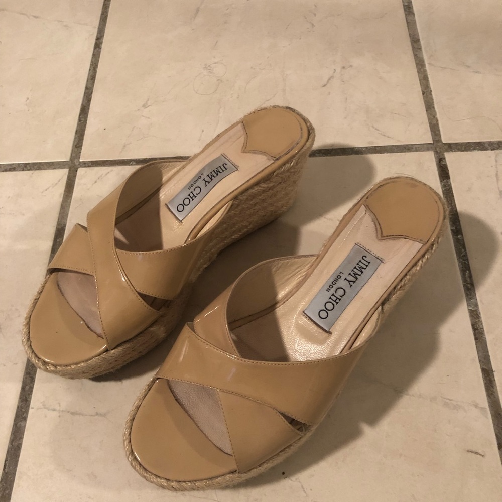 Jimmy Choo espadrille slide